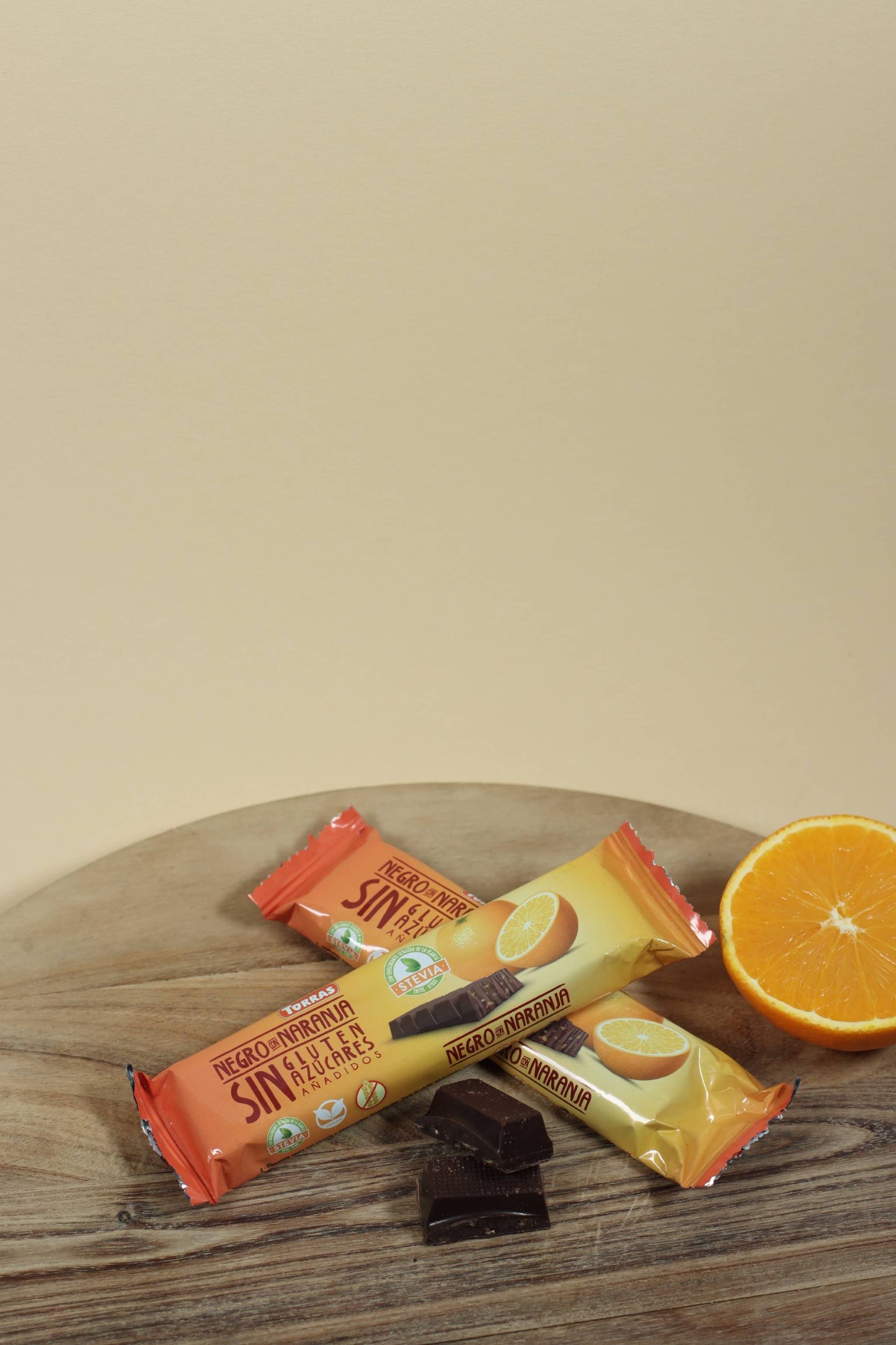 Zartbitter Schokoriegel mit Orange ohne Zuckerzusatz 35 g