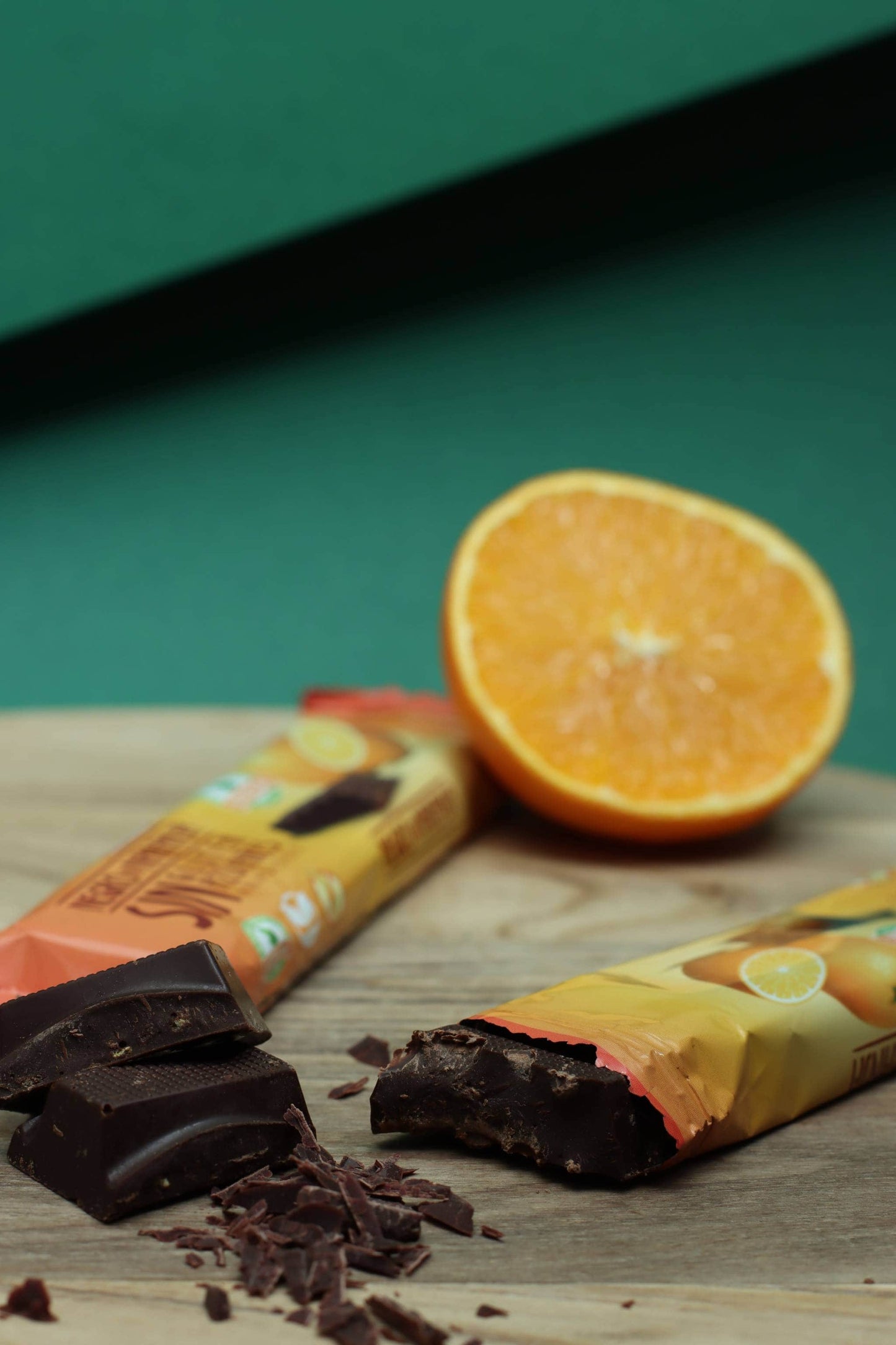 Zartbitter Schokoriegel mit Orange ohne Zuckerzusatz 35 g