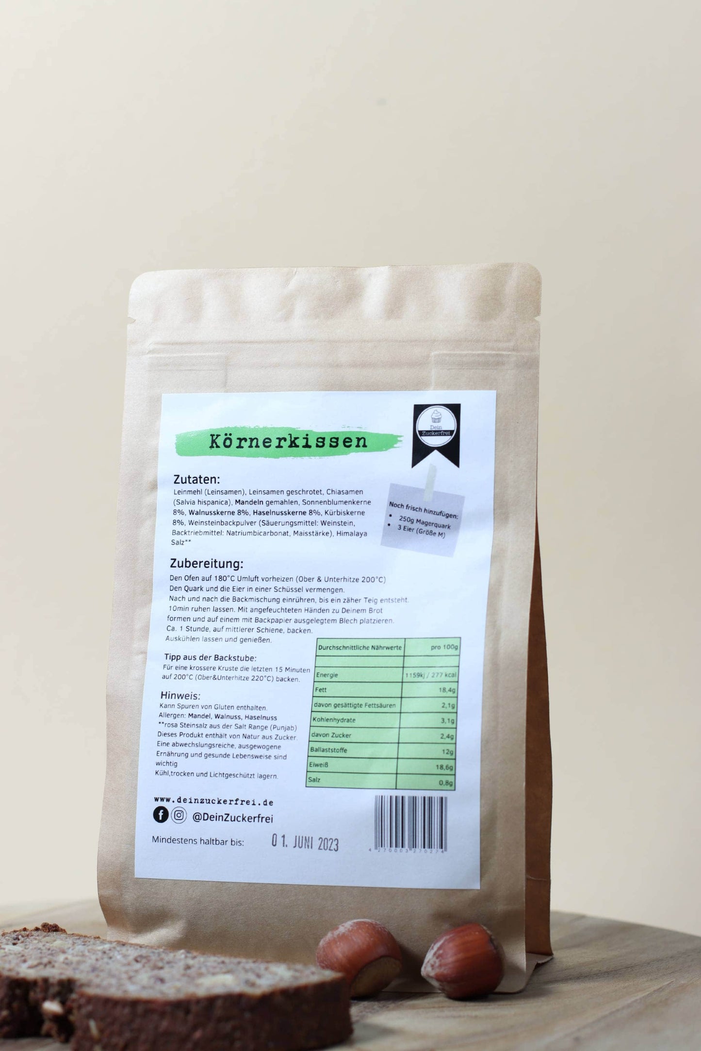 Körnerkissen - Low Carb Eiweißbrot Backmischung 315 g