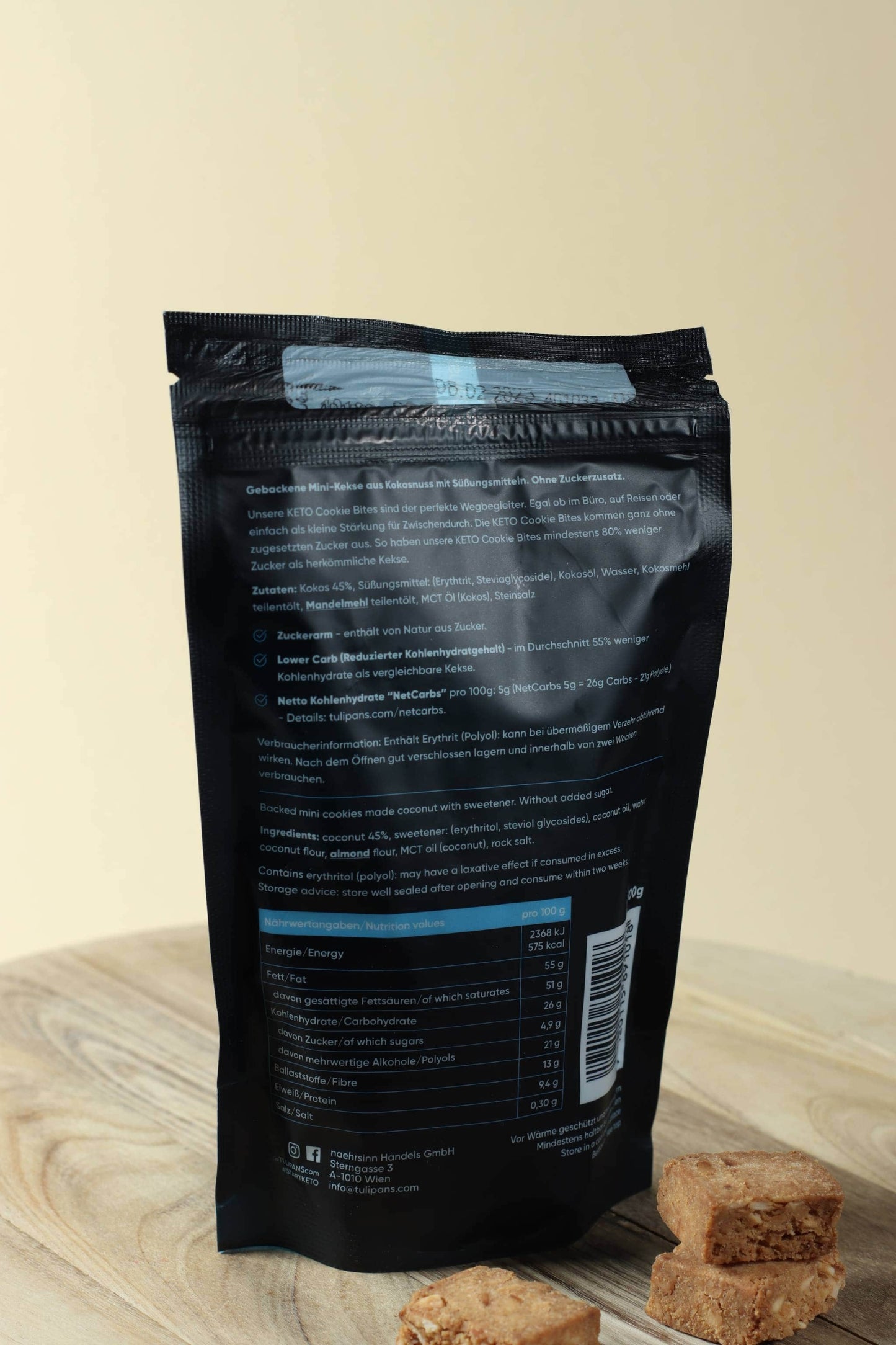 Cookie Bites Kokos ohne Zuckerzusatz 100 g