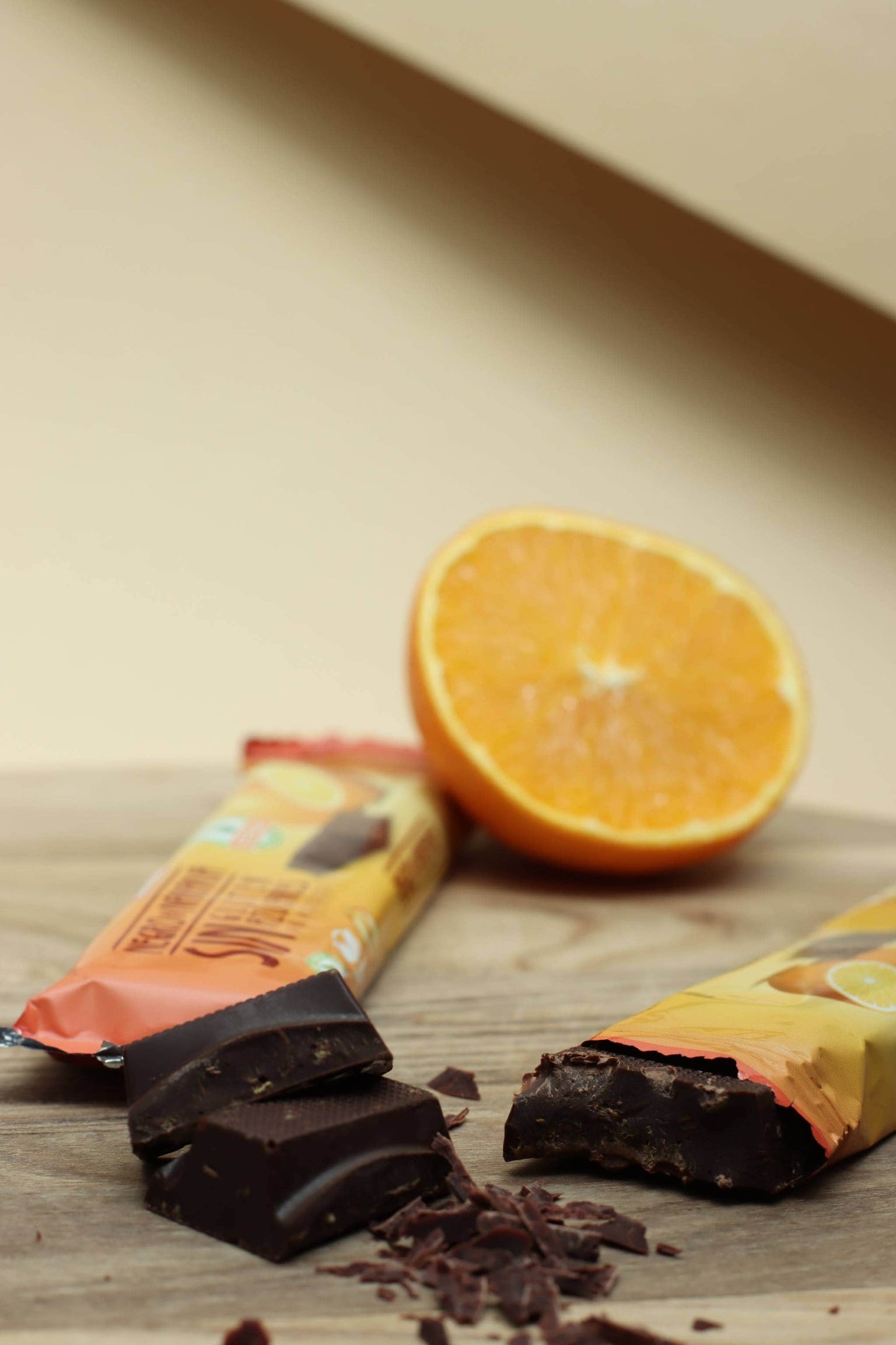 Zartbitter Schokoriegel mit Orange ohne Zuckerzusatz 35 g