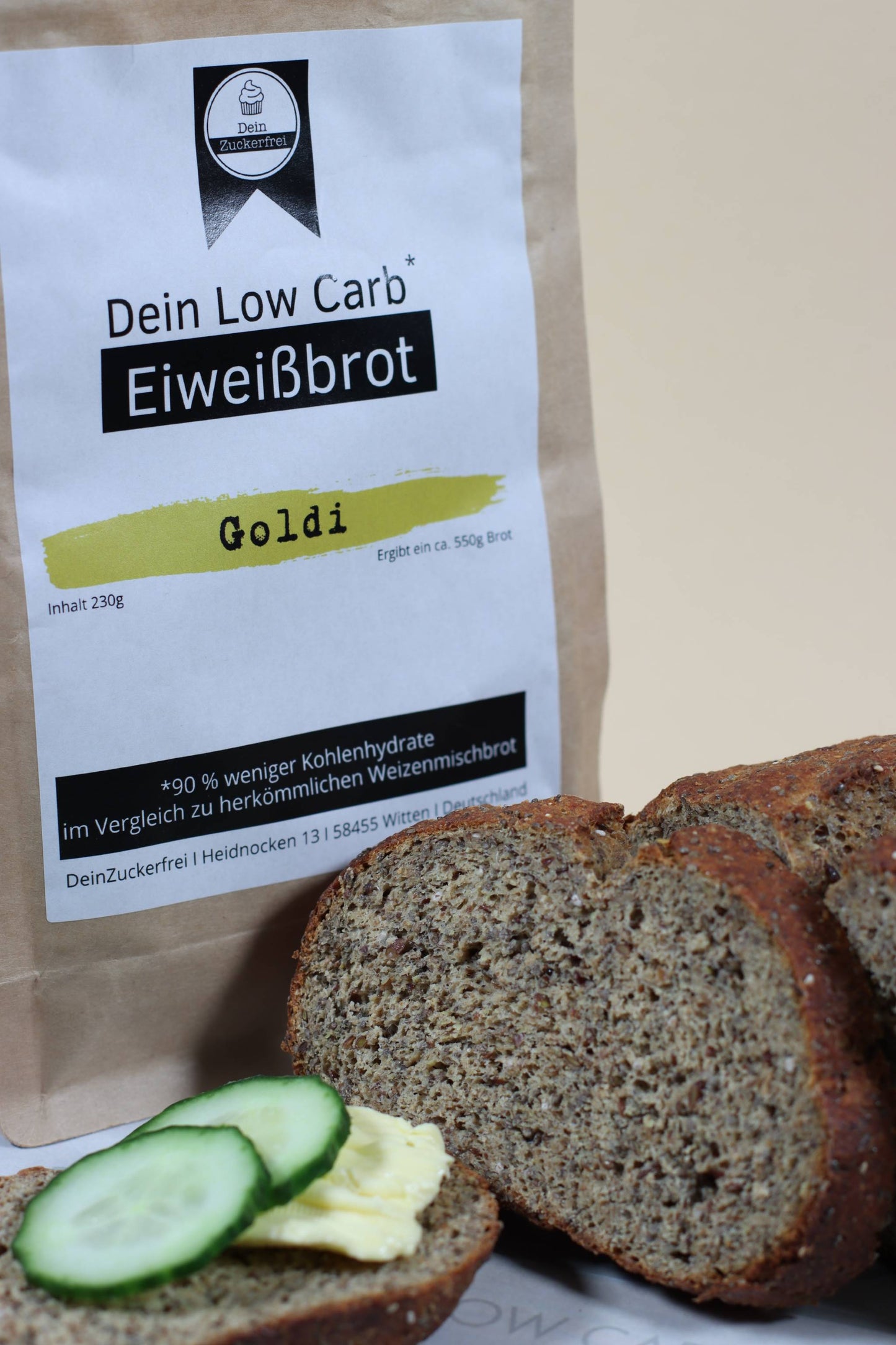Goldie - Low Carb Eiweißbrot Backmischung 230 g
