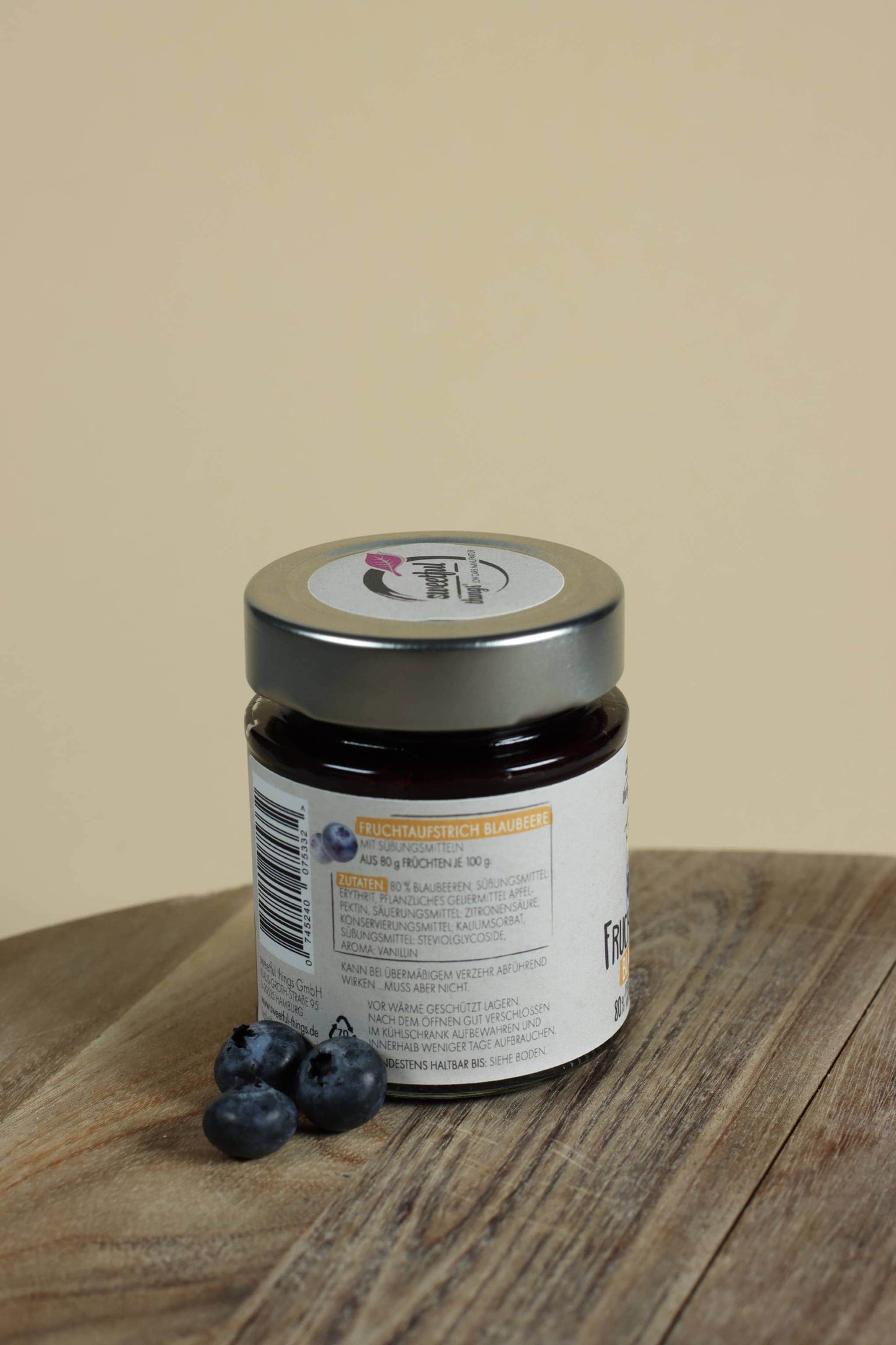 Fruchtbrumme - Fruchtaufstrich Blaubeere ohne Zuckerzusatz 130 g