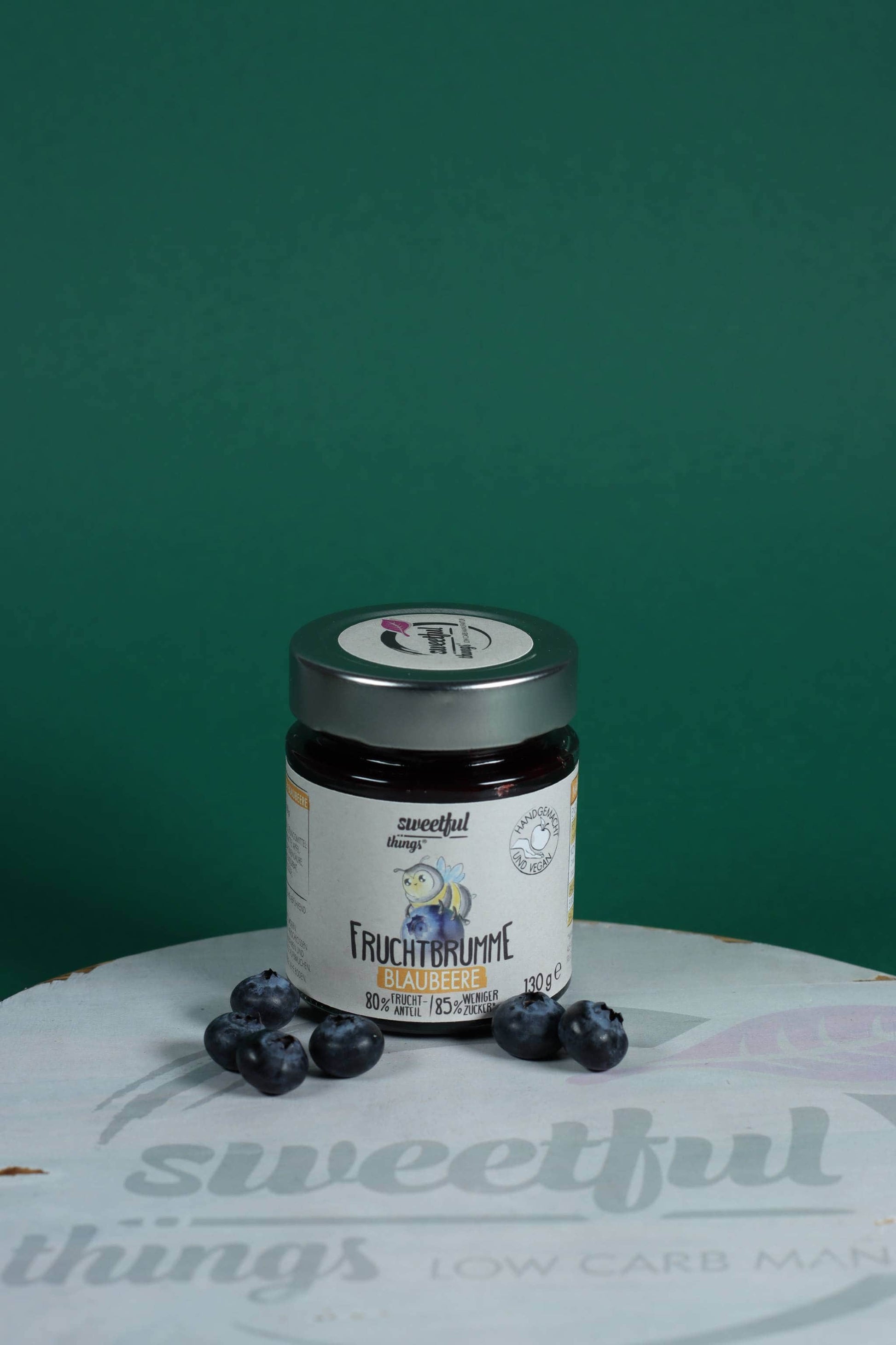 Fruchtbrumme - Fruchtaufstrich Blaubeere ohne Zuckerzusatz 130 g