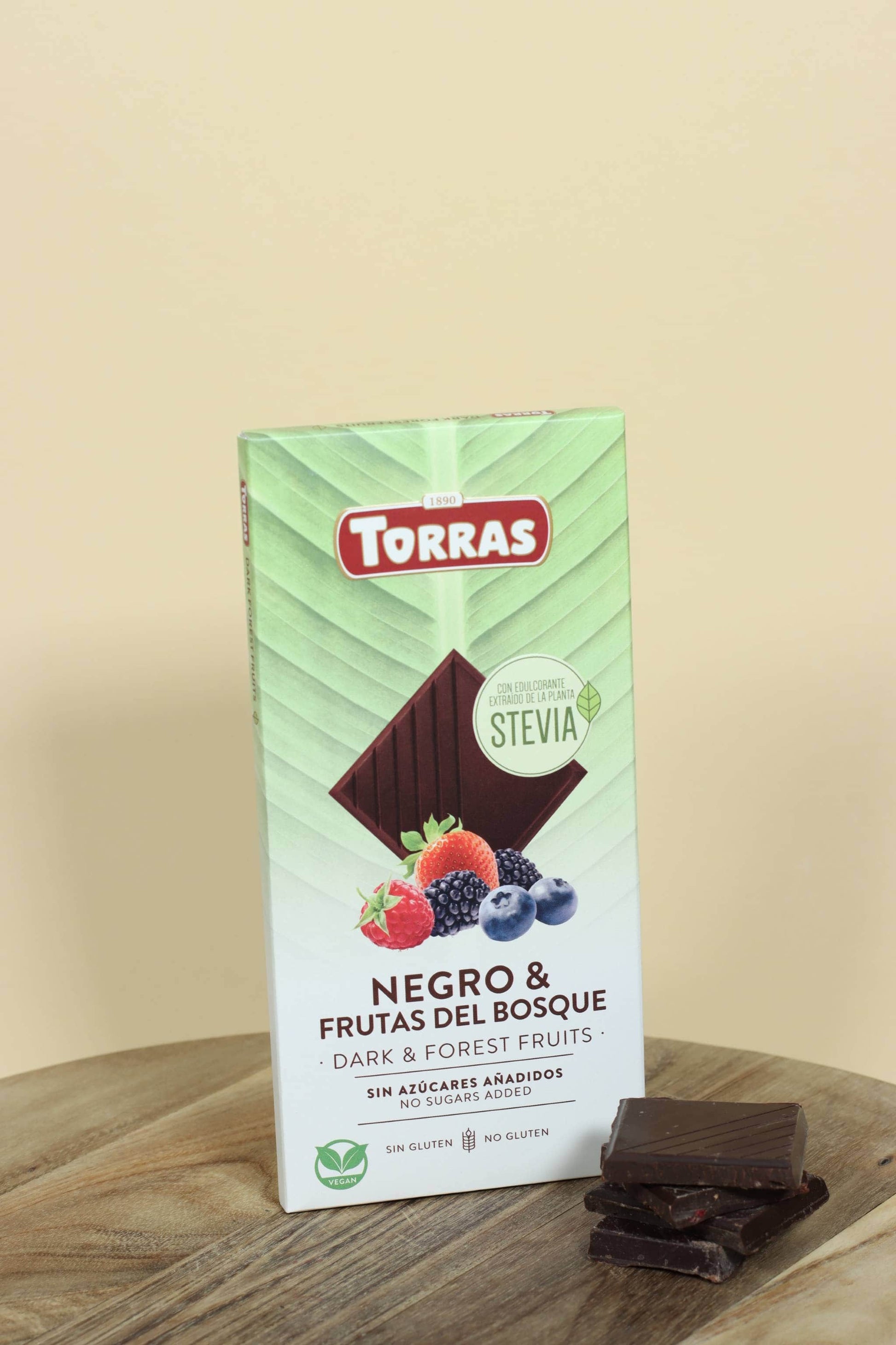 Zartbitter Schokolade mit Waldfrucht ohne Zuckerzusatz 125 g